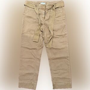 LOFT Tan Belted Pants